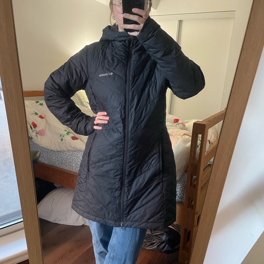 Columbia Women's Black Long Ski Jacket